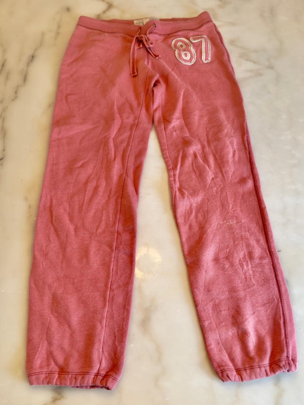 Aeropostale Rose Pink Kids Sweatpants with '87 Patch